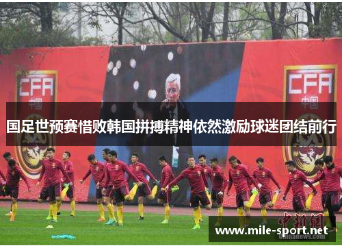 国足世预赛惜败韩国拼搏精神依然激励球迷团结前行